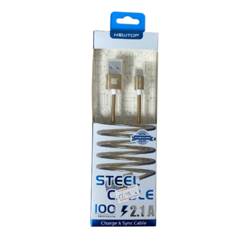 NEWTOP STEEL CABLE 2.1A 100CM