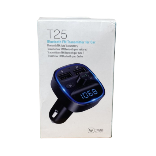T25 BLUETOOTH FM TRANSMITTER FOR CAR 1PZ