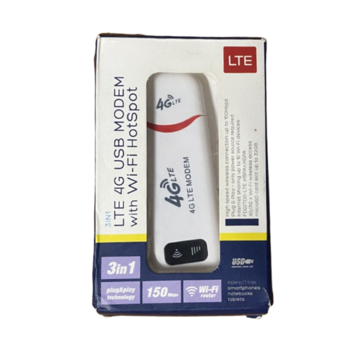 LTE 4G USB MODEM WITH WI-FI HOTSPOT-3 IN 1 150MBPS