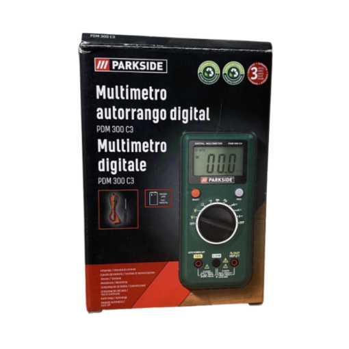 PARKSIDE MULTIMETRO AUTORRANGO DIGITAL PDM 300 C3