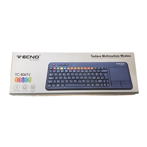 TECNO TASTIERA MULTIMEDIALE WIRELESS TECNO ACCESSORI TC-806TV