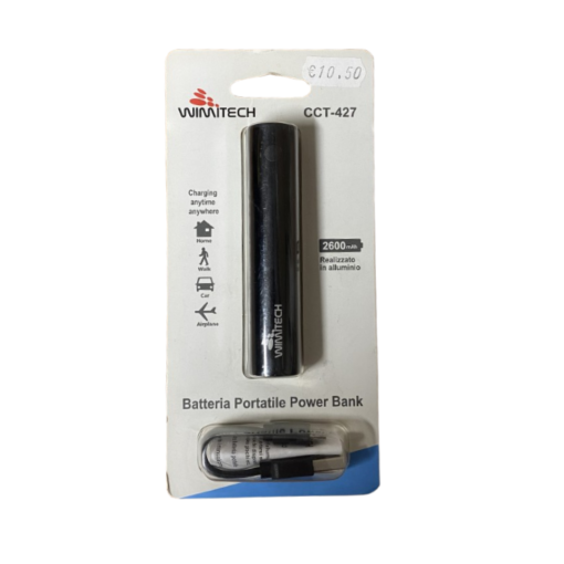 WIMITECH BATTERIA PORTATILE POWER BANK 2600MAH