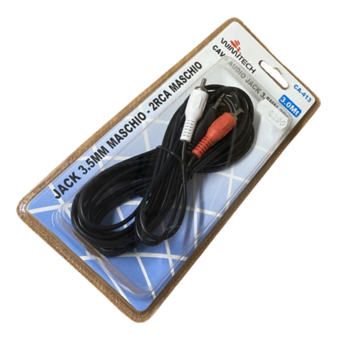 JACK 3.5MM MASCHIO - 2RCA MASCHIO WIMITECH 3.0MT